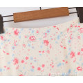 Color Matching Fishtail Design Floral Print Chiffon Skirt